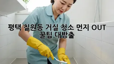 평택 칠원동 거실 청소🧹✨ 먼지 OUT! 꿀팁 대방출